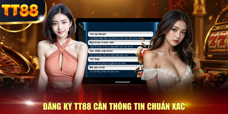 Đăng ký TT88 cần thông tin chuẩn xác