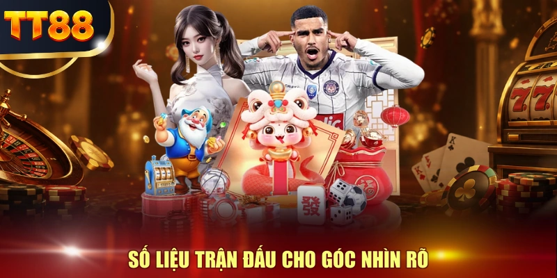 Số liệu trận đấu cho góc nhìn rõ